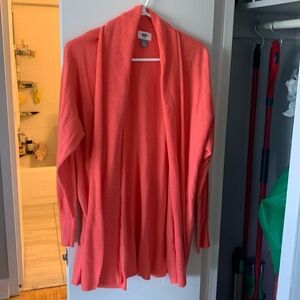 Pink/red open over top